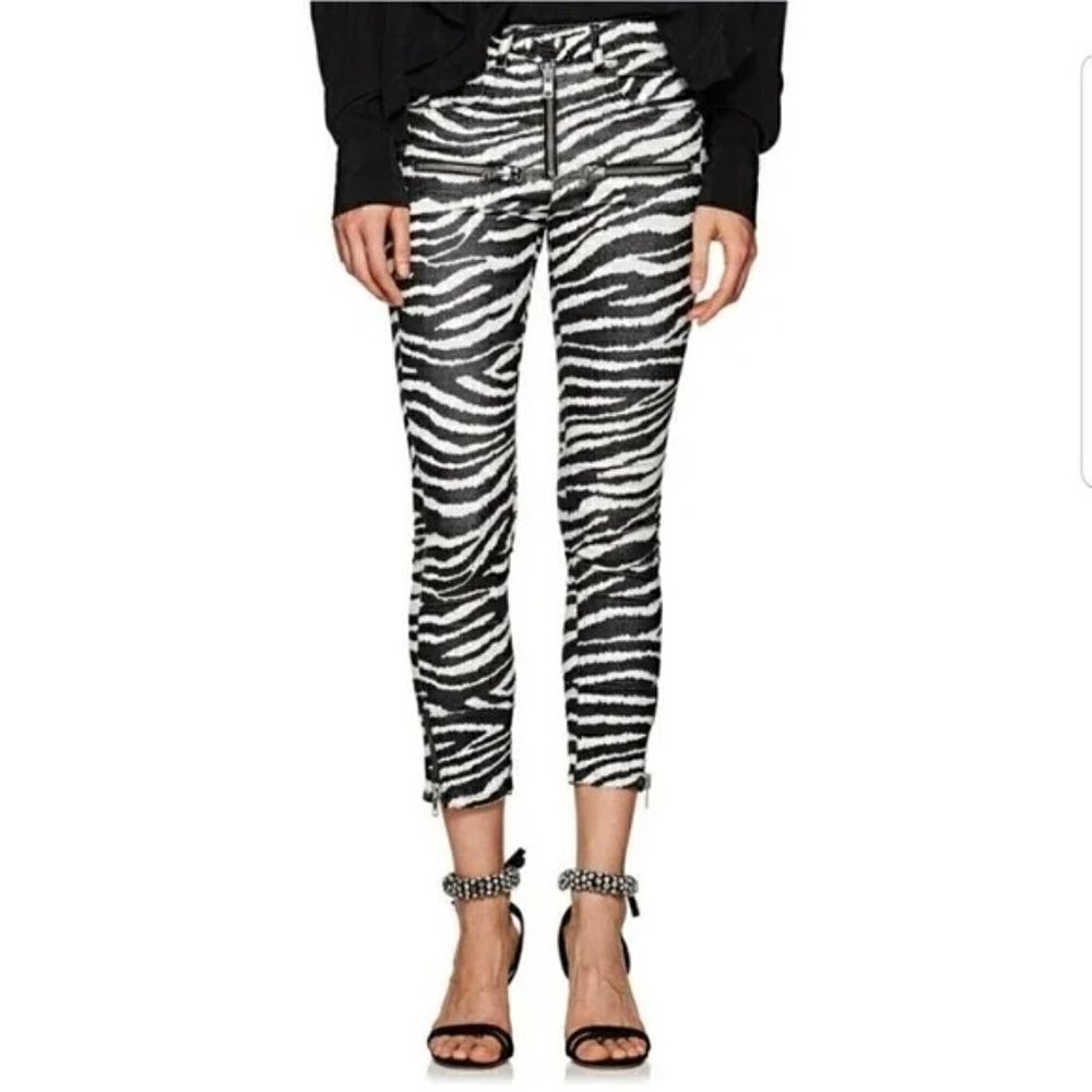 Isabel Marant Apolo Zebra Skinny Pants